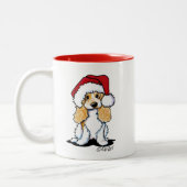 KiniArt Cocker Spaniel Weihnachtsfeier Tasse (Links)