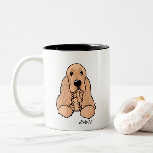 KiniArt Cocker Spanische Tasse (Mit Donut)