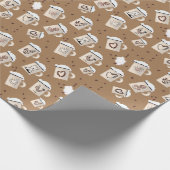 KiniArt Coffee Lover Gift Wrap Geschenkpapier (Ecke)