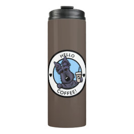 KiniArt Coffee Scottie Thermal Tumbler Thermosbecher