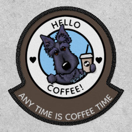 KiniArt Coffee Scottish Terrier Patch