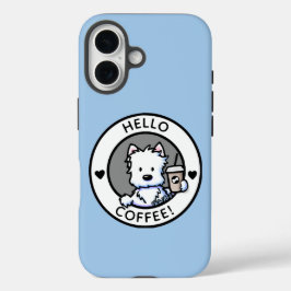 KiniArt Coffee Westie Case-Mate iPhone Case