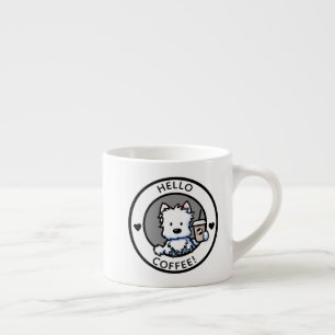 KiniArt Coffee Westie  Espressotasse