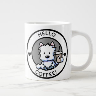 KiniArt Coffee Westie Jumbo-Tasse
