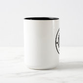 KiniArt Coffee Westie Zweifarbige Tasse (Mittel)