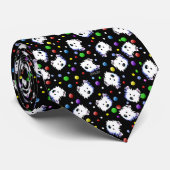 KiniArt Confetti Westie Krawatte (Gerollt)