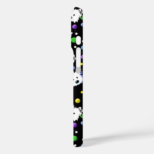 KiniArt Confetti Westies Case-Mate iPhone Hülle (Rückseite / Links)