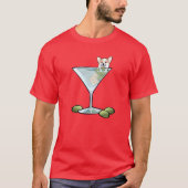 KiniArt Corgi Martini T - Shirt (Vorderseite)