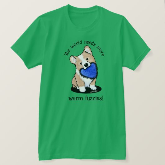 KiniArt Corgi Warm Fuzzies T - Shirt (Design vorne)