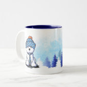 KiniArt Coton de Tulear Winter Tasse (Vorderseite Links)