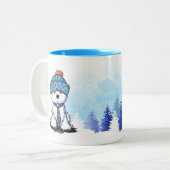 KiniArt Coton de Tulear Winter Tasse (Vorderseite Links)