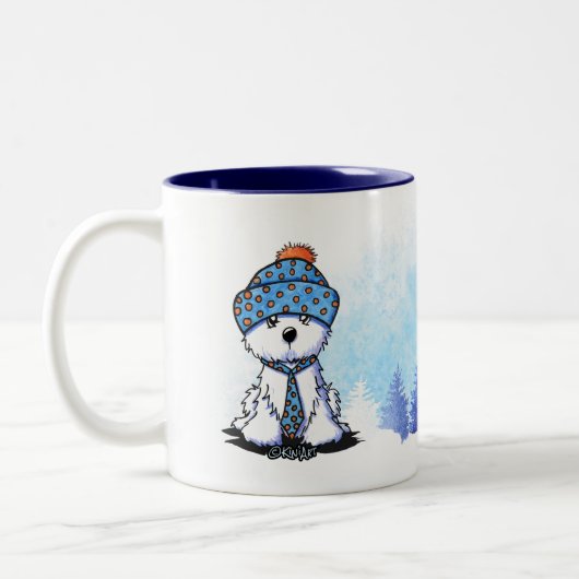 KiniArt Coton de Tulear Winter Tasse (Links)