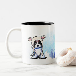 KiniArt Coton de Tulear Winter Zweifarbige Tasse
