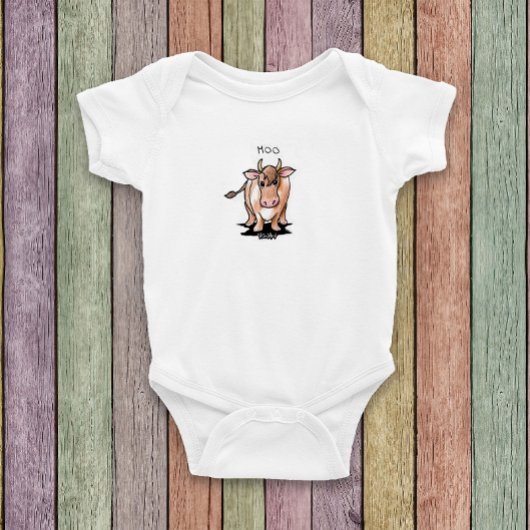 KiniArt Cow Baby Strampler