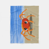 KiniArt Crab Fleecedecke (Vorderseite)