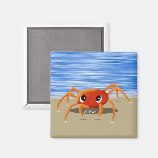 KiniArt Crab Magnet (Vorderseite/Rückseite)