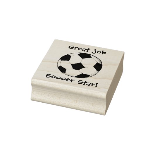 KiniArt Custom Soccer Ball Gummistempel (Stempel)