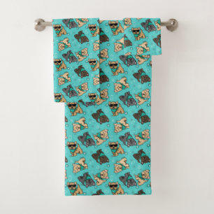 KiniArt Cutieface Cairn Badetuch Set