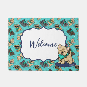 KiniArt Cutieface Cairn Doormat Fußmatte