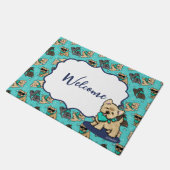 KiniArt Cutieface Cairn Doormat Fußmatte (Schrägansicht)