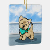 KiniArt Cutieface Cairn Keramik Ornament Obelisk (Rechts)