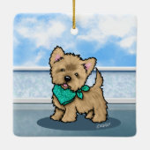 KiniArt Cutieface Cairn Keramik Ornament Obelisk (Rückseite)