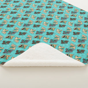 KiniArt Cutieface Cairn Sherpa Blanket Sherpadecke