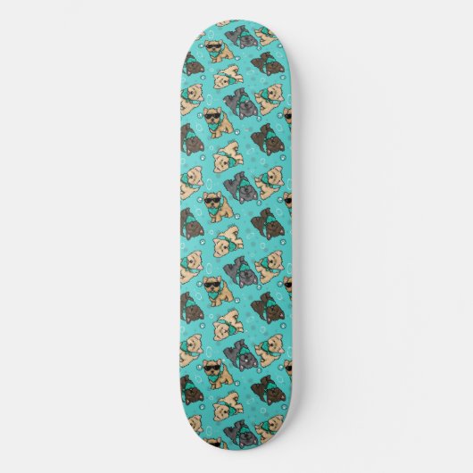 KiniArt Cutieface Cairn Skateboard (Vorderseite)