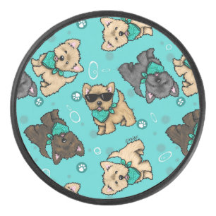 KiniArt Cutieface Cairns Hockey Puck
