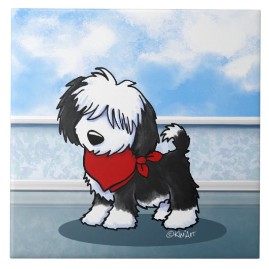 KiniArt Cutieface Havanese Keramik Tile Fliese (Vorderseite)
