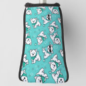 KiniArt Cutieface Westie Golf Headcover (Rotieren 90)