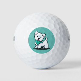 KiniArt Cutieface Westie Terrier Golfball
