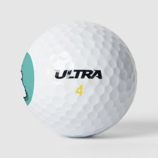 KiniArt Cutieface Westie Terrier Golfball (Logo)