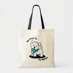 KiniArt Cutieface Westie Tote Bag Tragetasche