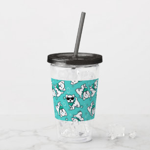 KiniArt Cutieface Westies Acryl-Tumbler Acryltrinkbecher