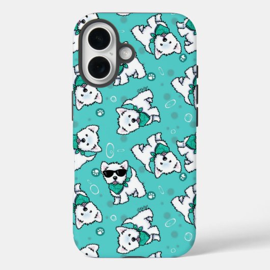 KiniArt Cutieface Westies Case-Mate iPhone Hülle (Rückseite)