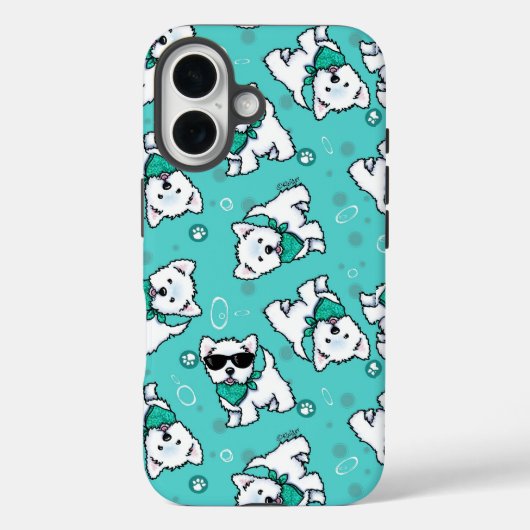 KiniArt Cutieface Westies Case-Mate iPhone Hülle (Rückseite)