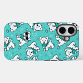 KiniArt Cutieface Westies Case-Mate iPhone Hülle (Rückseite (Horizontal))