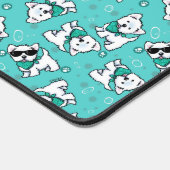 KiniArt Cutieface Westies Desk Mat Schreibtischunterlage (Ecke)