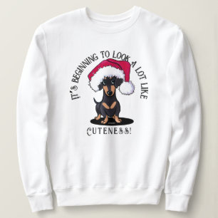 KiniArt Dackel Weihnachten Sweatshirt