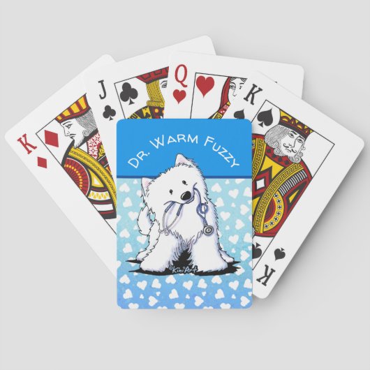 KiniArt Doctor Samoyed Spielkarten (Rückseite)