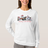 KiniArt Dog Lover Weihnachts-T - Shirt (Vorderseite)
