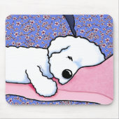 KiniArt Dog Tired Bichon Mousepad (Vorne)