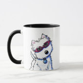 KiniArt Doggles Westie Tasse (Links)