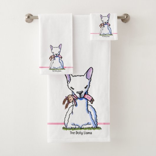 KiniArt Dolly Llama Badhandtuch Set (Insitu)