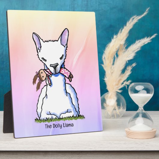 KiniArt Dolly Llama Fotoplatte (Seite)