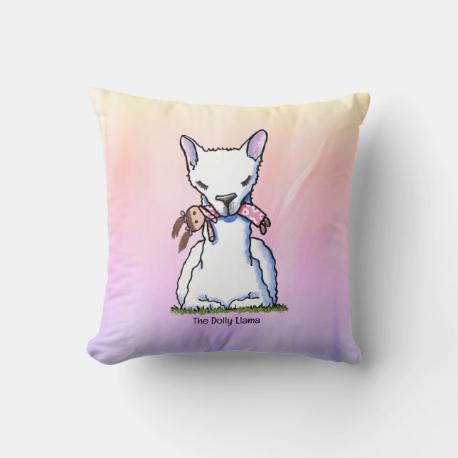 KiniArt Dolly Llama Kissen (Vorderseite)