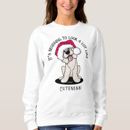 KiniArt Doodle Christmas Sweatshirt (Vorderseite)