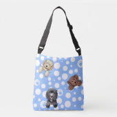 KiniArt Doodle Hunde Tasche (Vorderseite)