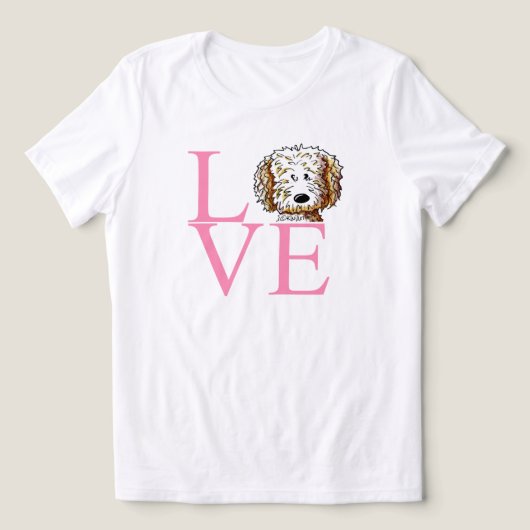 KiniArt Doodle-Liebe Tri-Blend Shirt (Design Vorderseite)
